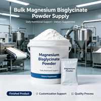 Mélange nutritionnel de bisglycinate de magnésium en poudre, complément alimentaire quotidien pour adultes, 4g/stick