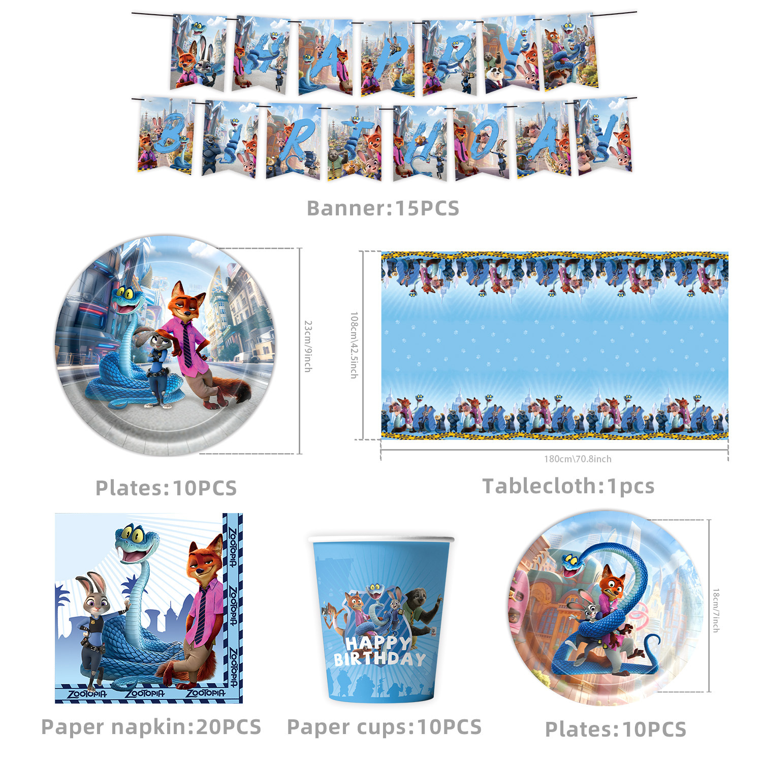 Vaisselle 6 pièces