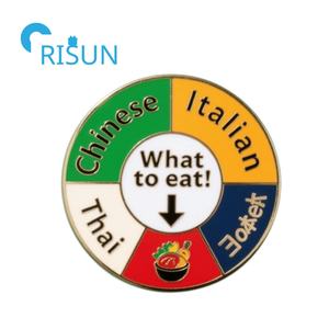 Nuevo producto, opción giratoria, selección, dificultad, broche de Margarita, esmalte personalizado, dónde ir, quién soy, Pin de insignia giratorio interesante - Product Image 2