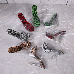 Sandales à talons aiguilles pour femmes, ornées de cristaux, plateforme de 14 cm, style défilé, inspirées des modèles, talons fins, grandes tailles - Product Image 2