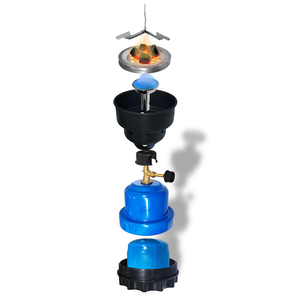 Réchaud à gaz <span class=keywords><strong>butane</strong></span> portable en fonte Andong pour extérieur, allume-charbon rapide pour chicha, chauffe-charbon pour camping - Product Image 3