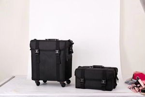 <span class=keywords><strong>Bolsa</strong></span> de Maquillaje Transparente de Alta Calidad, Multifuncional, <span class=keywords><strong>Bolsa</strong></span> de Cosméticos de Nailon Transparente <span class=keywords><strong>con</strong></span> 4 Ruedas para Viaje - Product Image 3