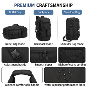 กระเป๋าเป้สะพายหลังแบบ 3-in-1 ปรับเปลี่ยนได้ รุ่น Custom Tactical กันน้ำ สำหรับออกกำลังกาย เล่นกีฬา และเดินทาง พร้อมระบบ Molle - Product Image 2