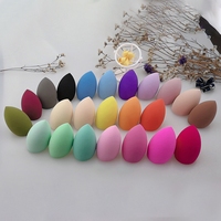 Éponge cosmétique super douce pour usage humide et sec, avec logo personnalisé, étui d'emballage, lot de 3 éponges de maquillage sans latex
