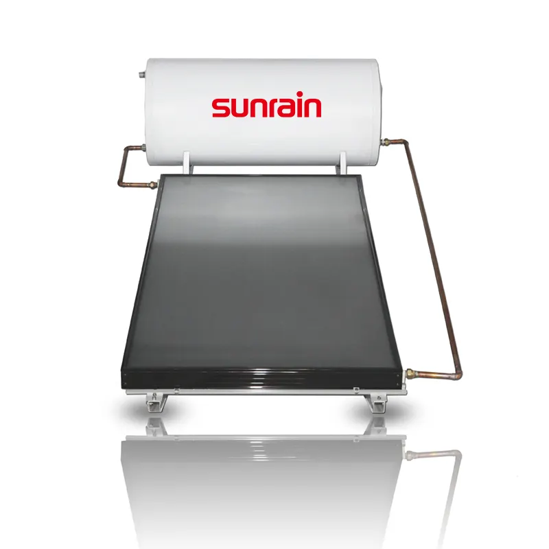 Sunrain ถังเก็บน้ำเคลือบแรงดันสูงแผ่นแบนเครื่องทำน้ำอุ่นพลังงานแสงอาทิตย์