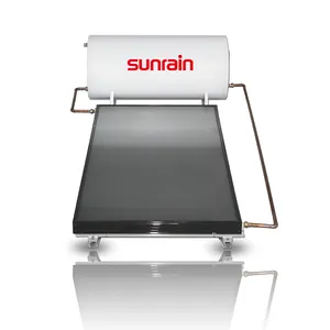 Sunrain搪瓷夹套水箱高压平板集热器太阳能热水器