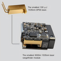 Laser industriel à microchip en verre d'erbium 1535 nm, sûr pour les yeux, source laser pulsée 100 uJ pour LiDAR et télémètre