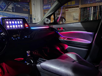 Kit d'éclairage d'ambiance automobile SJC, éclairage intérieur de voiture, moule 1:1 pour Toyota IZOA/CHR 2018-2023, symphonie dynamique, LED 12V, accessoires