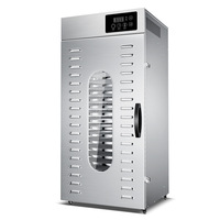 Déshydrateur alimentaire rotatif électrique en acier inoxydable 2000W pour litchis et longanes, avec minuterie numérique, à air chaud, certifié CE, vente en gros directe usine