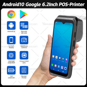 Terminal POS Portátil <span class=keywords><strong>Google</strong></span> de 6.2 Pulgadas, Android 10, PDA, Impresora de Tickets de 58 mm, Escáner de Códigos de Barras 4G, WiFi, Móvil, 4 Núcleos, 2+16 GB, H3 - Product Image 2