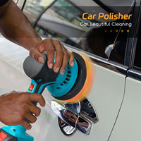 Podofo Pulidora Orbital de Coche de Alta Potencia 21V con Velocidad Ajustable, 6 Pulgadas, 6 Velocidades Variables, 5500 RPM, ODM