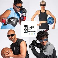Lunettes Stroboscopiques Intelligentes pour l'Entraînement de la Réaction et des Réflexes Sportifs, pour une Vision Améliorée dans le Football, le Basketball et l'Équipement d'Entraînement