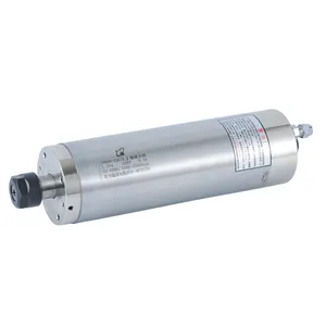 HQD GDK80-12Z-2.2KW-4 ER20 80mm 2.2Kw 12000rpm 6.4A 220V Water Cooled permanent power Spindle CNC router Drilling spindle motor