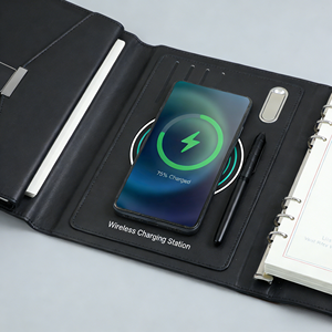 Carnet de notes en cuir à spirale grande capacité 8000 mAh avec 100 feuilles et clé USB 2-en-1 – Idéal pour le bureau et comme cadeau - Product Image 4