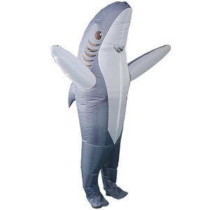 Disfraz de Mascota de <span class=keywords><strong>Animal</strong></span> para Fiesta de Cosplay, Traje Divertido de Carcharias, Mono Inflable de Tiburón - Product Image 2