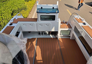 <span class=keywords><strong>Barco</strong></span> de Pesca Poseidon de 20 pies, de Aluminio Soldado, de Alta Velocidad, con Cabina para la Familia - Product Image 6