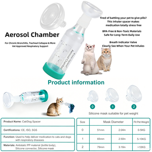 Cámara de Aerosol para Mascotas, Fabricada en China, Reutilizable, de Silicona de Grado Médico, para Perros y Gatos, para Administración de Medicamentos para el Asma - Product Image 4