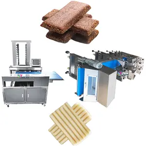 Competitive price automatic gluten free protein bar making machine chocolate fig bar extruder cutter enrober cooler machine line