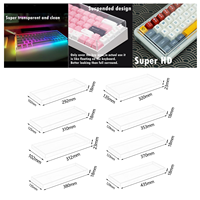 Couvercle anti-poussière de clavier de jeu en plexiglas Lucite personnalisé, protection de clavier en acrylique transparent de qualité supérieure