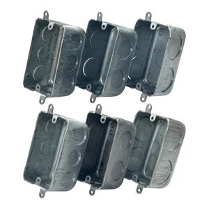 Caja de distribución eléctrica de la mejor calidad, cajas de interruptores rectangulares Knockouts, caja de Metal profundo galvanizada personalizada - Product Image 5