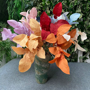 Planta artificial de hojas de pomelo Queyiyi, 9 hojas grandes, 1 metro de altura, adorno decorativo para exhibir en paredes de jardín. - Product Image 1