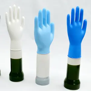 Guantes médicos desechables de nitrilo azul, 100 unidades/caja, precio de fábrica al por mayor, guantes sin látex de nitrilo par