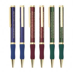 Bolígrafos de Metal con Agarre de Goma y Frases Inspiradoras, Multicolores, Personalizables, Regalo Promocional, Herramienta de Escritura, Venta al Por Mayor - Product Image 1