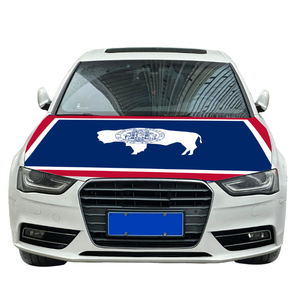 Флаг на капот автомобиля с символикой штата Вайоминг, эластичный патриотический баннер на капот, декоративный флаг на капот двигателя с символикой штата Вайоминг - Product Image 6