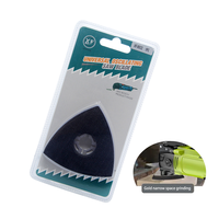 Support de ponçage triangulaire pour outil oscillant multifonction, fixation rapide auto-agrippante