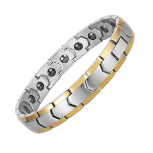Pulsera Magnética Geométrica Dorada de 10 mm, Joyería de Moda para Mujer, Regalo - Product Image 5