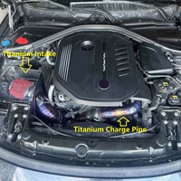 Set Pipa Intake Udara Dingin Titanium High-Flow & Pipa Pengisian Baru untuk B58 GEN1 - Mengurangi Turbo Lag & Meningkatkan Respons Throttle
