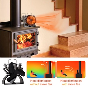 Ventilateur de poêle à bois mini <span class=keywords><strong>VODA</strong></span> 12,5 cm alimenté par la chaleur, ventilateur écologique à 3 pales pour poêles à bois / gaz / granulés - Product Image 4