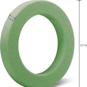 Mousse florale en plastique recyclé vert 4x4x4 cm pour arrangements floraux et artisanat - Product Image 3