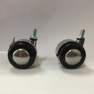 Möbel rad 1,5 Zoll 2 Zoll Zink legierung Motorhaube mit M6 M8 Metall gewinde 30mm Chrom Radlauf rolle - Product Image 6