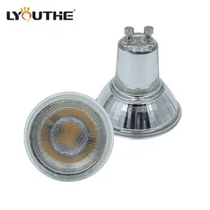 Commercial 3000K 4000K 6000K Glass 38 Degree Beam Angle COB Halogen Bulbs 3w 5w 7w GU10 Lamp Bulbs