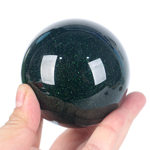 Hot Sale Nature Heling <b>Crystal</b> Energy <b>Ball</b> Green Sand Sphere for Home Decoration - Product Image 1