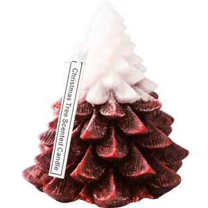 패션 도매 창조적 인 낭만적 인 수제 크리스마스 트리 휴일 장식 향초
