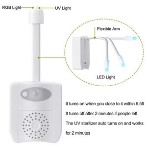 EGH发光二极管马桶夜灯运动传感器变色灯WC充电电池操作灯马桶夜灯 - Product Image 4