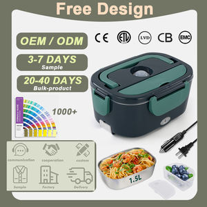 Boîte à lunch électrique portable OEM ODM avec logo/couleur, chauffe-aliments électrique en acier inoxydable de 1,5 L - Product Image 2