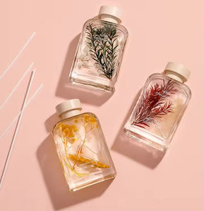 Difusor de Aroma Económico de 100 ml, Botella Redonda de Vidrio Transparente para Difusor de Aromas, Decorativa para el Hogar, Hotel u Oficina - Product Image 3