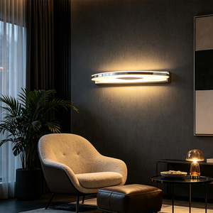 Modern Stainless Steel Indoor LED Wall <b>Light</b> <b>for</b> Home <b>Bathroom</b> Mirror Vanity 2700K Warm White Wall-Mounted 3-Year Warranty - Product Image 4