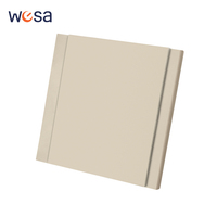 Interruptores y Enchufes de Pared WESA Ultrafinos con Botón Pulsador EU 1/2/3 Vías, Enchufe de Alimentación de 1 Vía, Combinación Libre, Diseño Moderno de Lujo