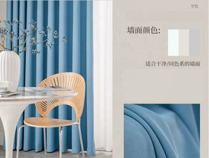 <span class=keywords><strong>Tende</strong></span> Parasole su Misura in Finto Lino <span class=keywords><strong>Blu</strong></span> per Soggiorno - Product Image 6