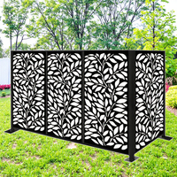 Panneau de clôture décoratif et séparateurs en métal découpé au laser, style australien moderne, pour extérieur, autoportant, pour jardin