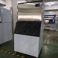 Máquina de Hielo Automática de Acero Inoxidable de Alta Productividad, 24 Horas, 300 kg, Ahorro de Energía, Motor con Compresor Bristol para Restaurante Bar