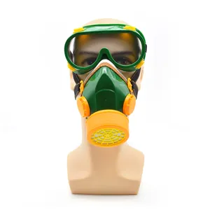 Sıcak satış yarım yüz gaz maskesi filtreleri değiştirilebilir solunum ile 203 aktif karbon kutu