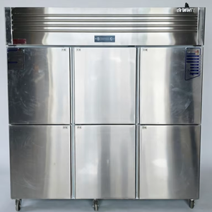 Réfrigérateur commercial à 6 portes avec congélateur inférieur, refroidissement par air, en acier inoxydable, modèle SY-FL, <span class=keywords><strong>luxe</strong></span> commercial - Product Image 1