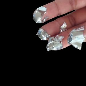 Impression numérique offset UV, papier fragile destructible en vinyle, papier coquille d'œuf adhésif, papier coquille d'œuf brillant argenté vierge, autocollant A4 - Product Image 4