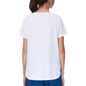 FOXA Camiseta deportiva para niña, camiseta de manga corta con aberturas laterales, camiseta de punto de secado rápido para niños - Product Image 2