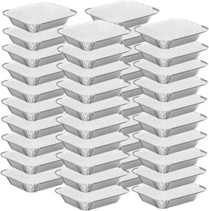 Barquette rectangulaire jetable en aluminium argenté de 250 ml, compatible micro-ondes, avec couvercle en plastique PP, qualité alimentaire, personnalisable, vente en gros, pas cher - Product Image 5